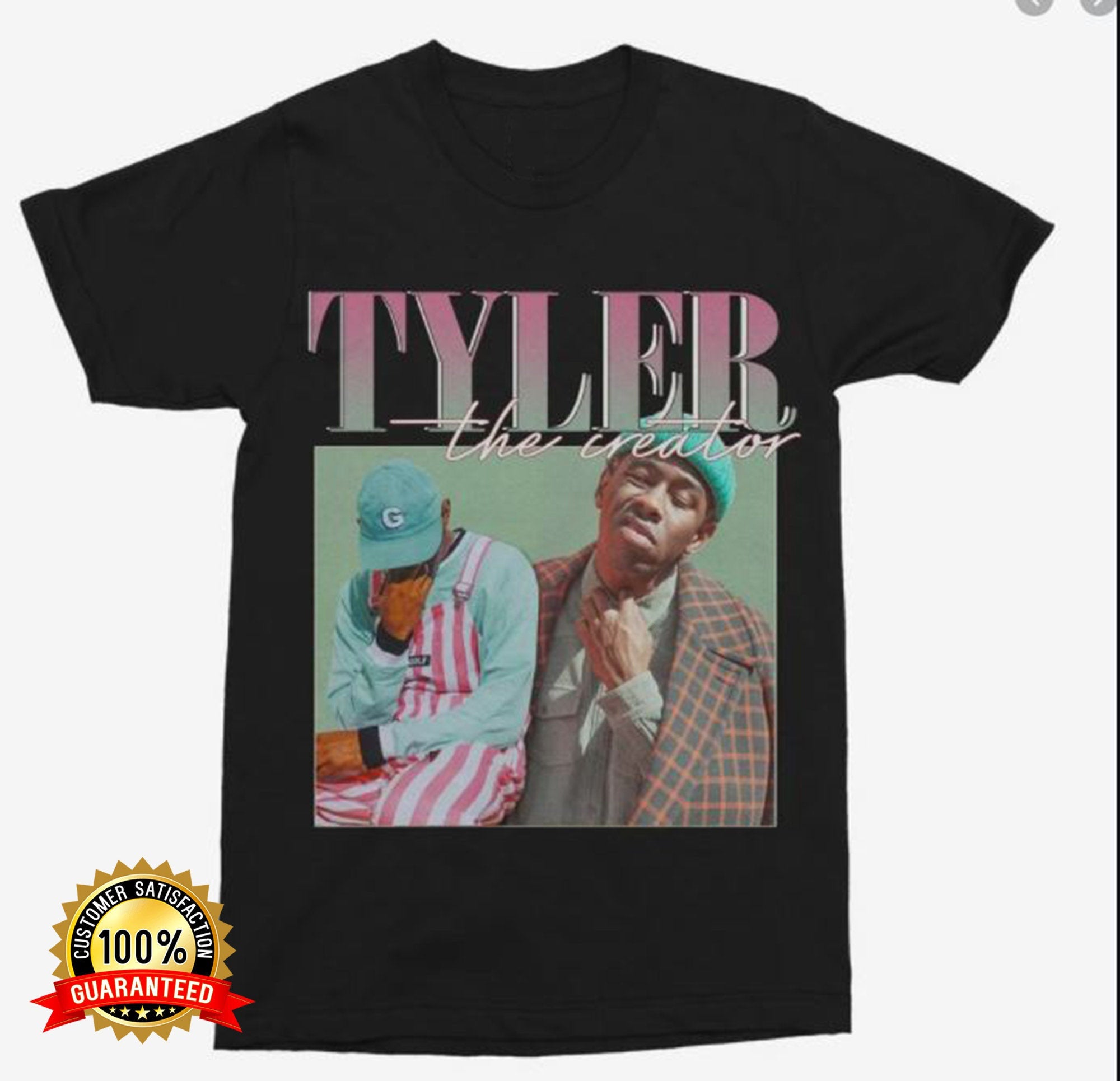 Tyler The Creator T Shirt, Tyler The Creator Rap Singer Funny T Shirt Men  Women Unisex Baggy Boyfriend Shirt