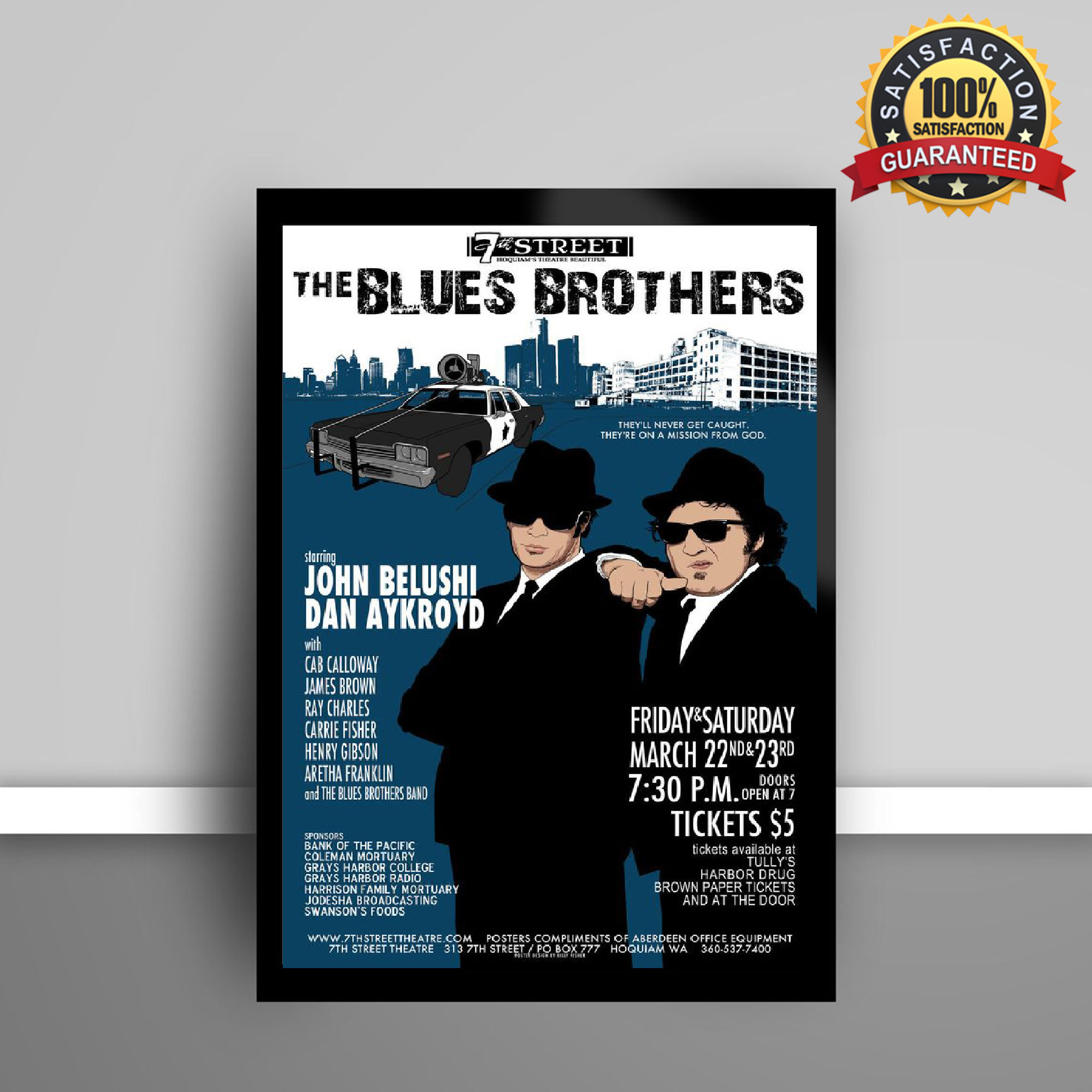 BLUES BROTHERS - Minimalist Movie Poster Posteritty Minimal Art