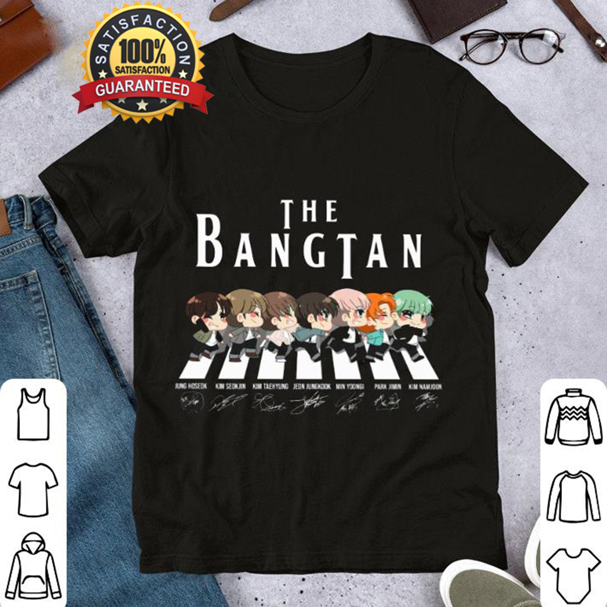 BTS The Bangtan Abbey Road Signatures shirt