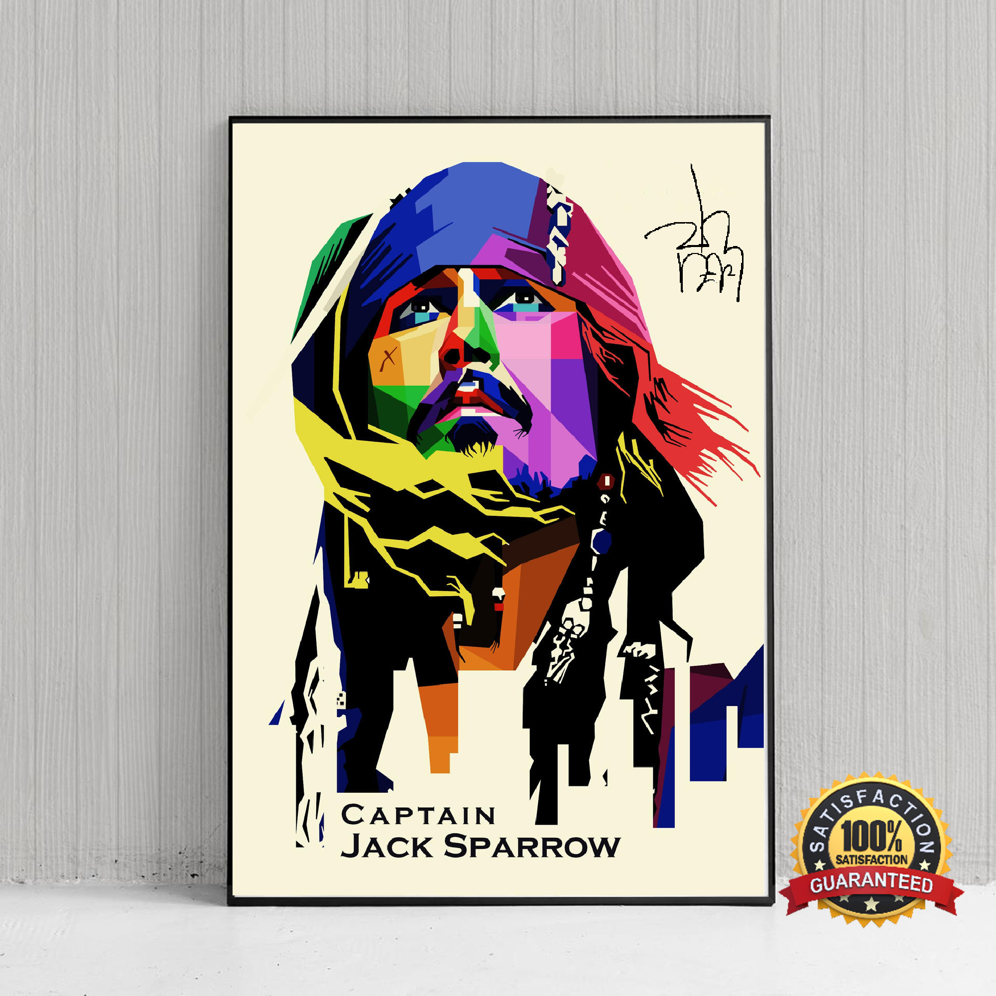Jack Sparrow Poster, Pirates of the Caribbean Funny Print, Johnny Depp Home  Wall Decor