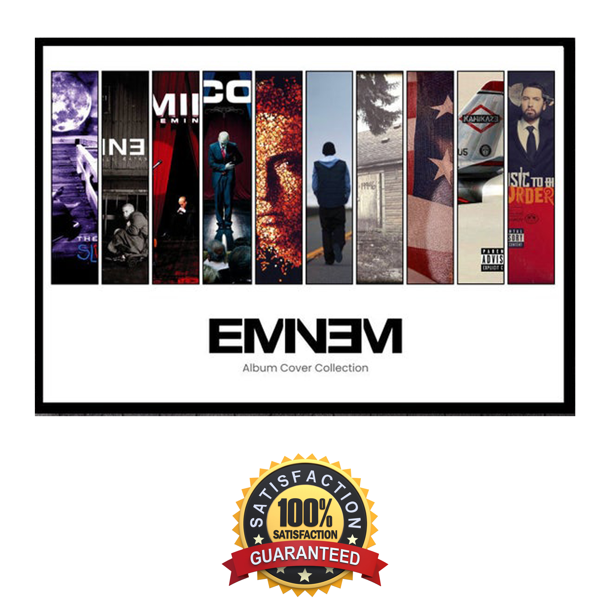 Eminem Album Cover Wall Poster | Vintage Poster | Minimalist