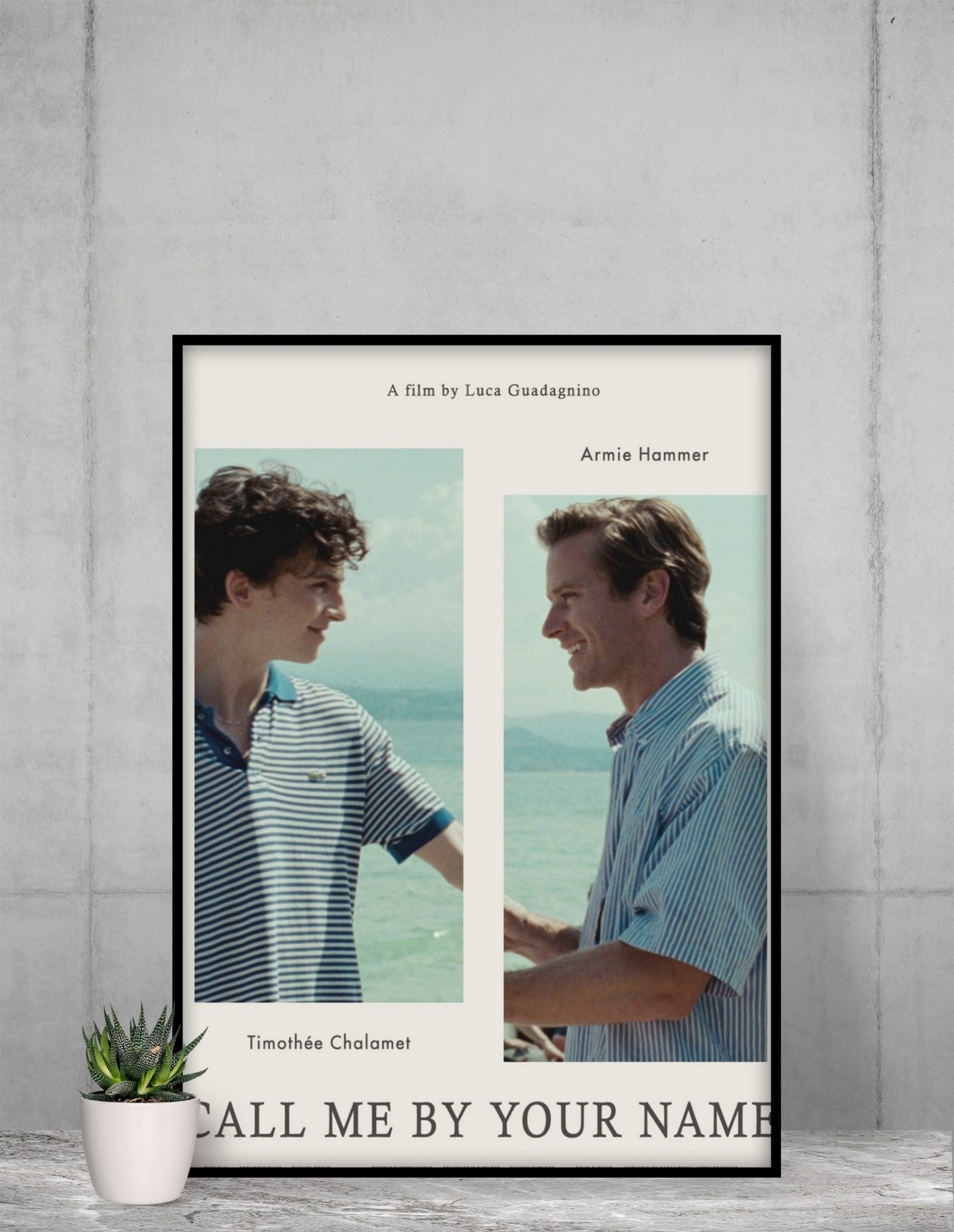 Call Me By Your Name Movie Poster Luca Guadagnino Vintage Retro Art Print Classic Movie Poster