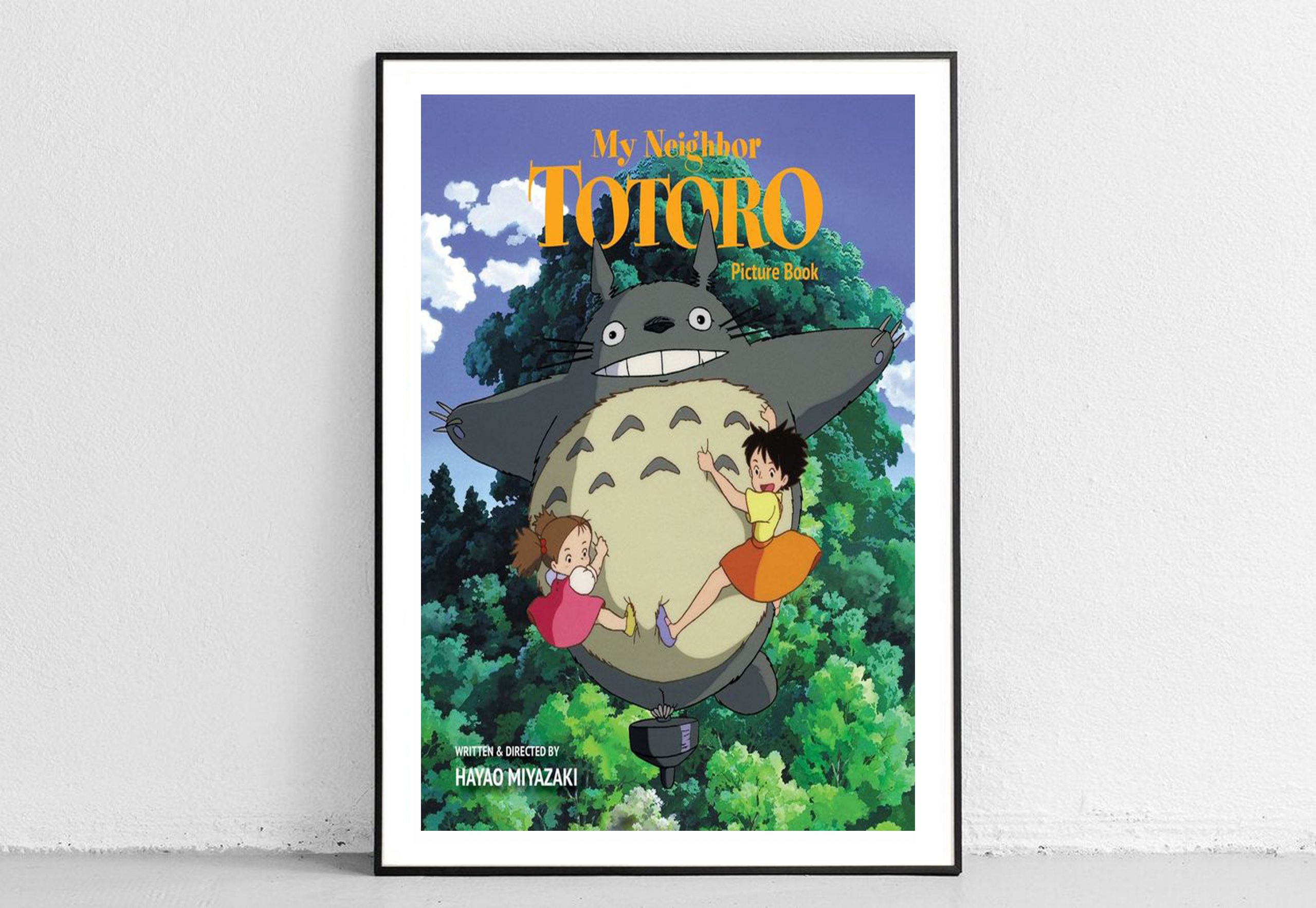 My Neighbor Totoro Poster, Japanese Vintage Home Decor, Hayao