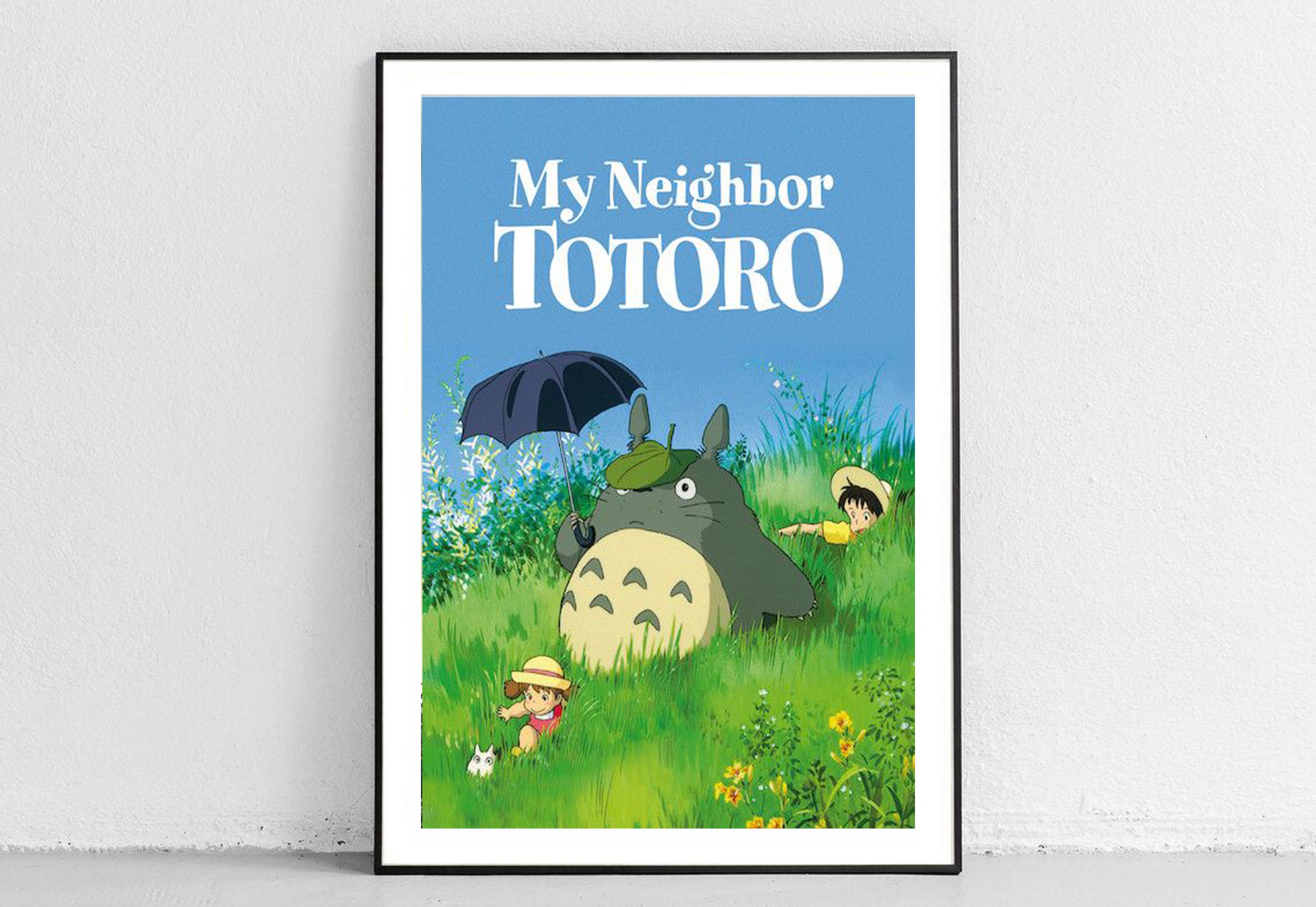 My Neighbor Totoro Poster, Japanese Vintage Home Decor, Hayao