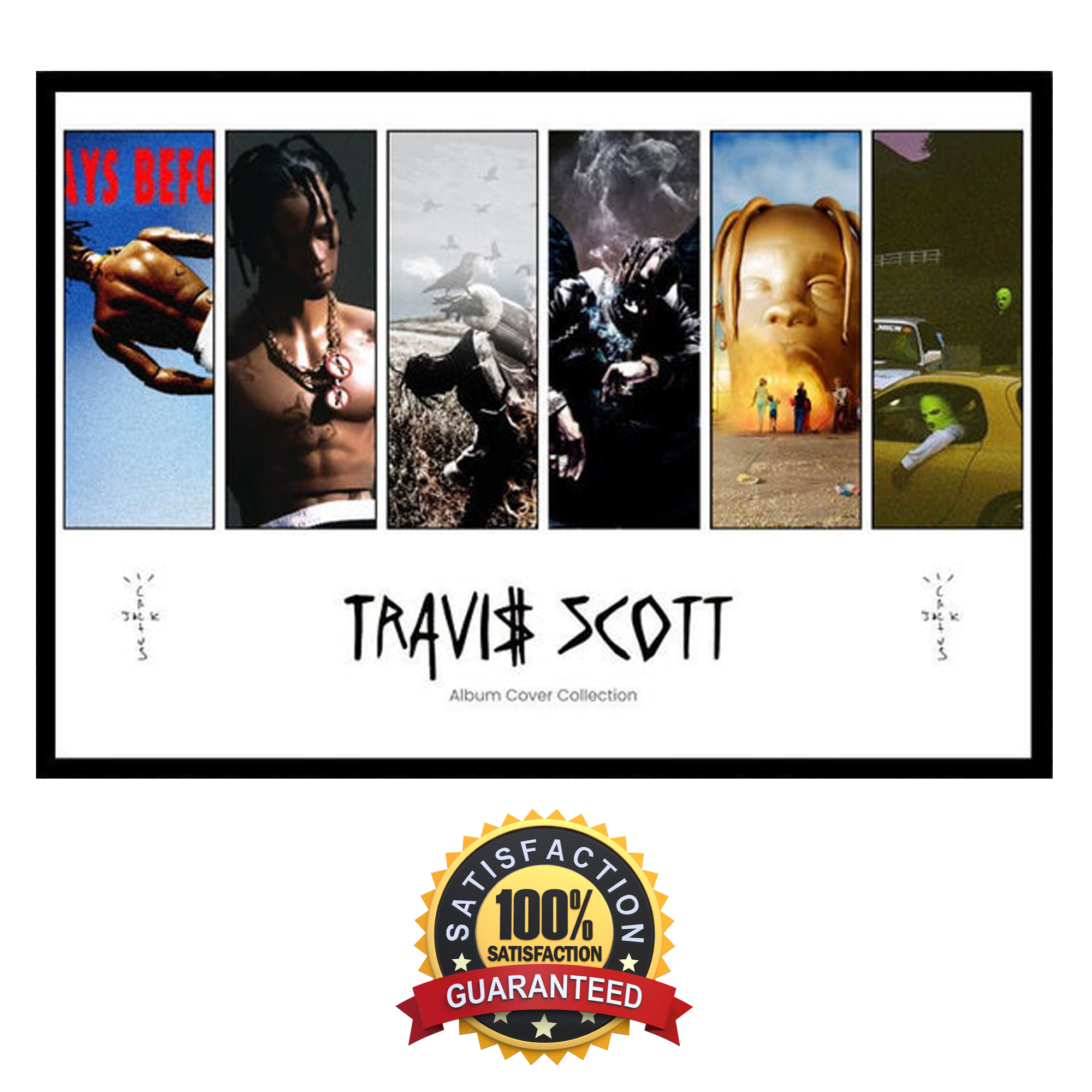 TRAVIS SCOTT Album Cover Poster – Professional Print in HD Cactus Jack  Jackboys Before Rodeo Poster