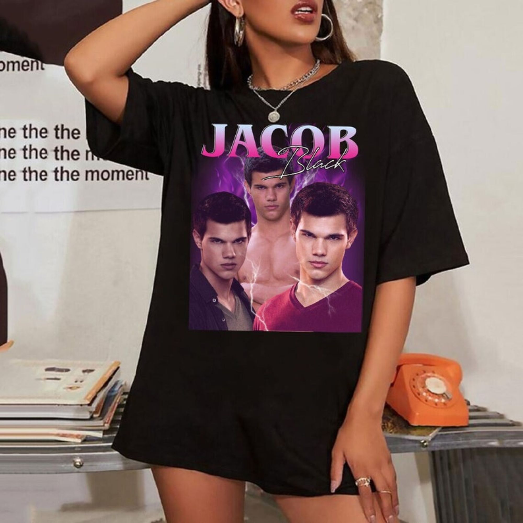 Vintage Jacob Black, Taylor Lautner T-Shirt, Twilight T-Shirt, Jacob Black  Homage T-Shirt, Twilight Sweatshirt