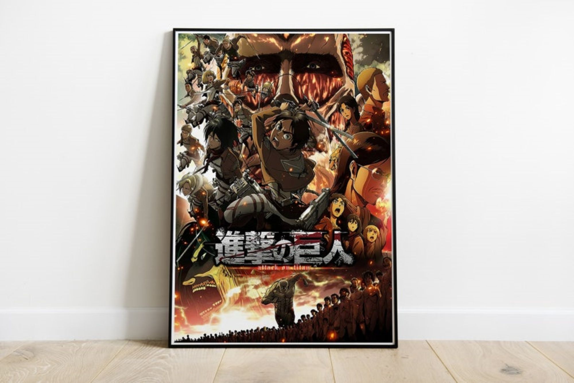 Shingeki No Kyojin Eren Titan Anime Poster