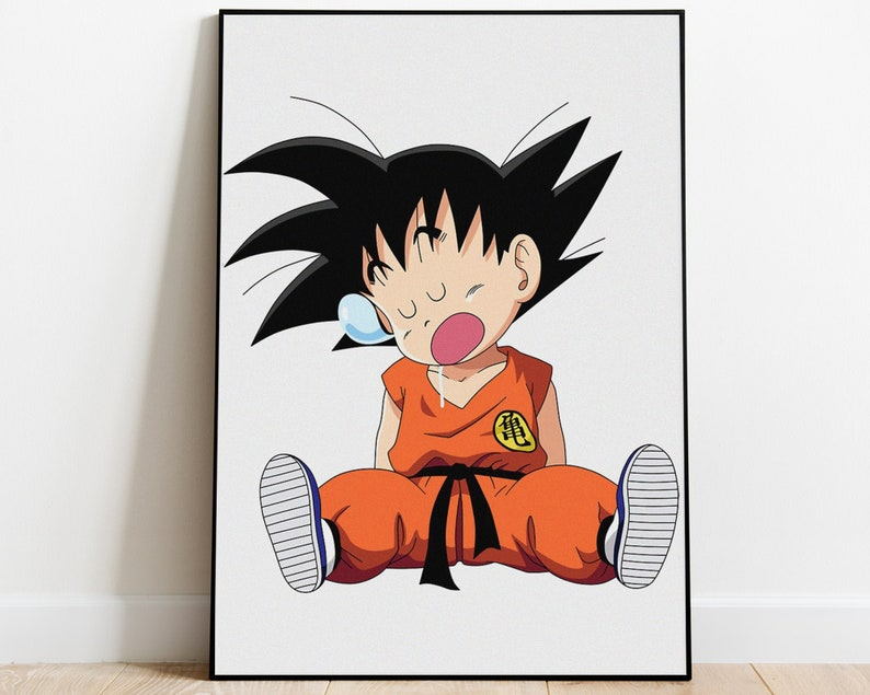 Super Goku for Wall decoration Paper Print - Animation & Cartoons