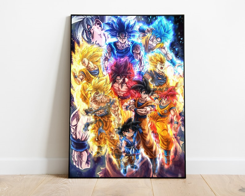 Kundan Store - anime wallpaper, assorted Anime characters hd poster, Son  Goku, HD Poster, 12 * 18 inches, matte finish paper, unframed, multi color  : : Home & Kitchen
