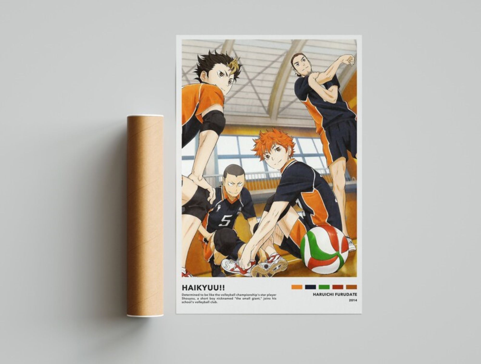 haikyuu poster haruichi furudate minimalist anime poster vintage