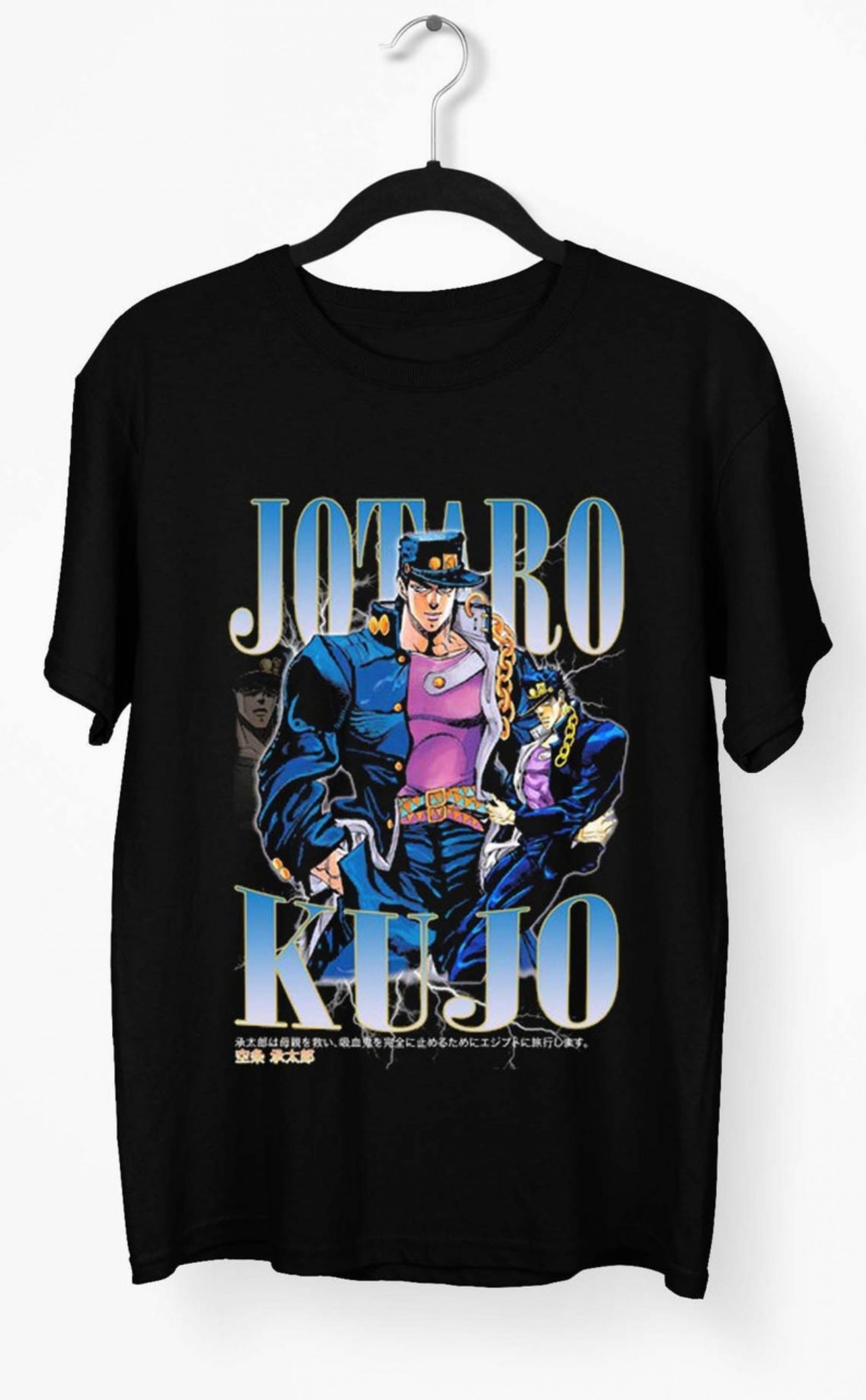 Jojo's Bizarre Adventure Squad Black T-Shirt