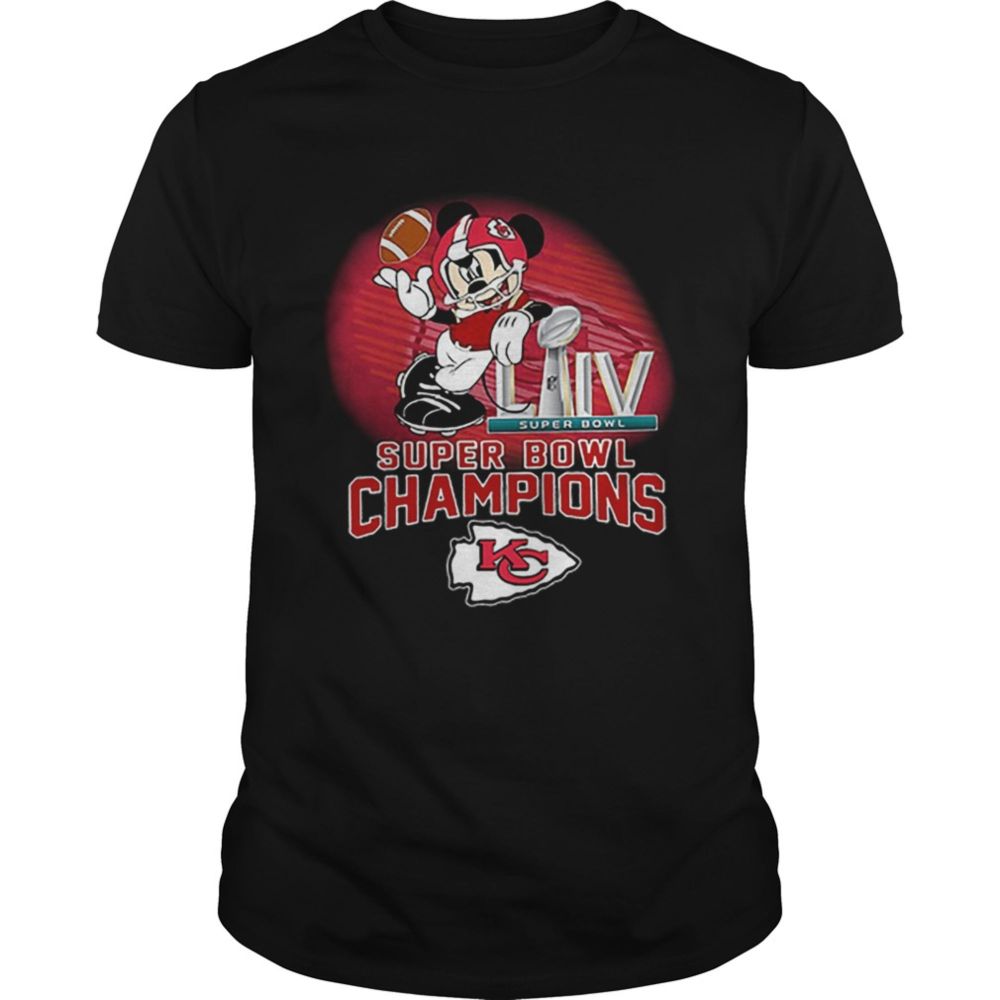 Mickey Mouse Kansas City Chiefs Super Bowl Champions Shirt