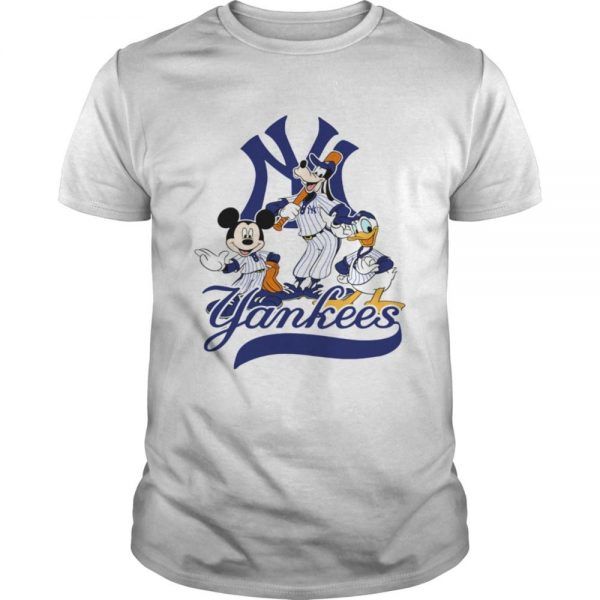 mickey mouse pluto donald duck new york yankees shirt