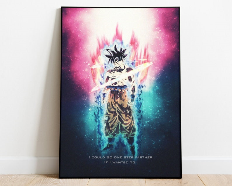 Dragon Ball Z Poster Son Goku Super Saiyan Japanese Wall Art Manga