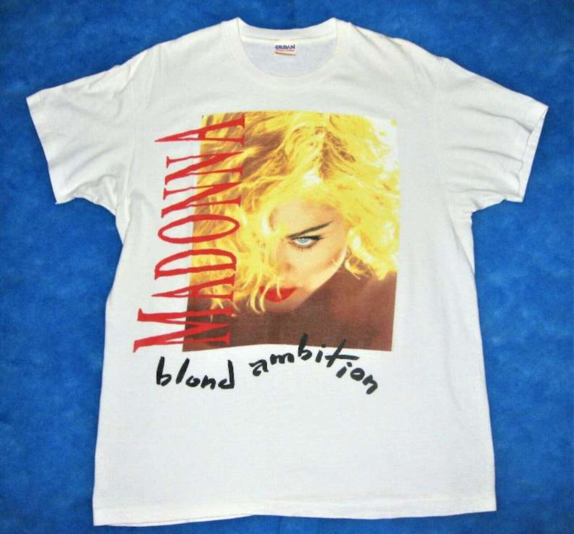 vintage rare 1990 madonna blonde ambition concert tour unisex t shirt