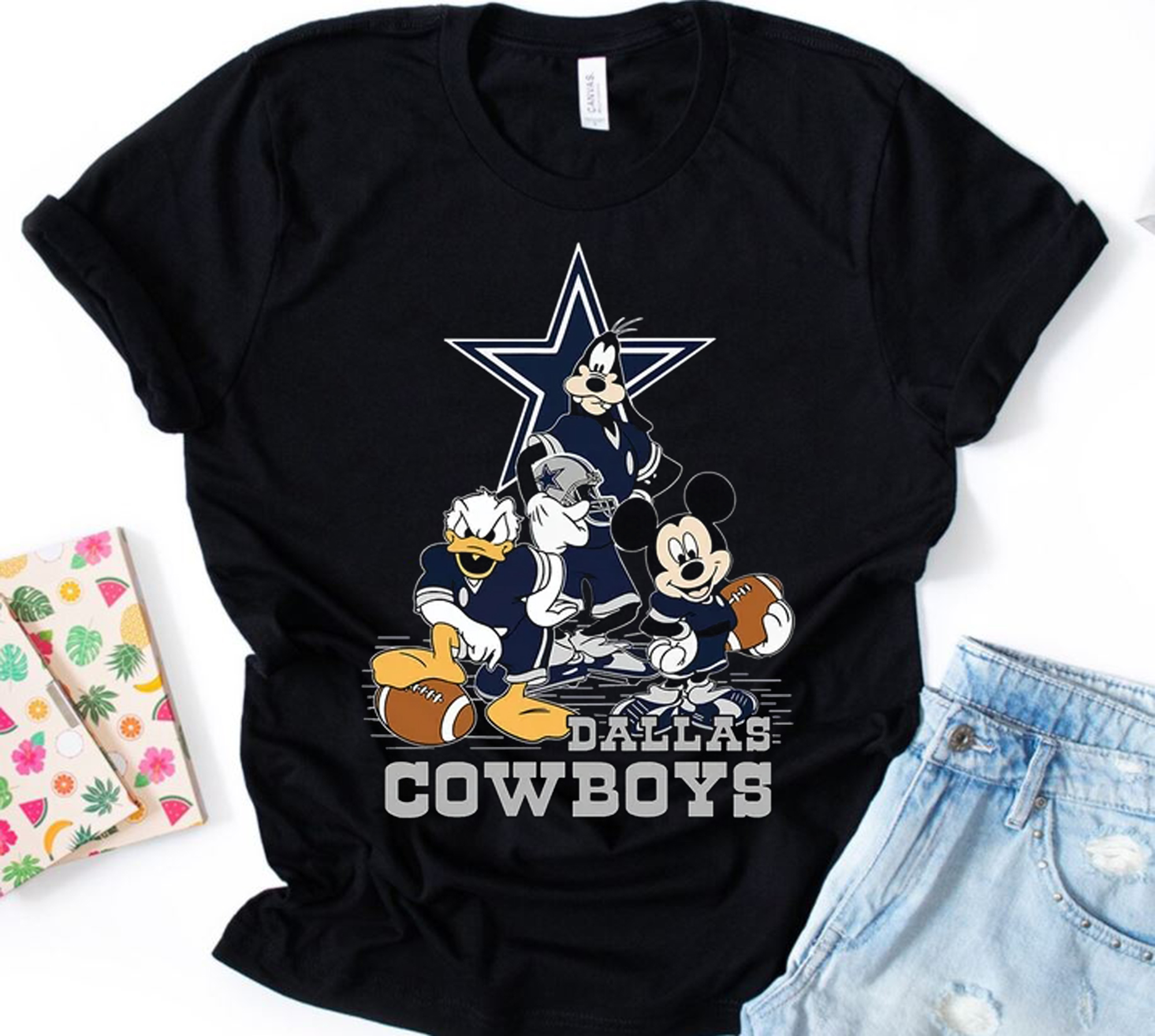 Dallas Cowboys Shirt, NFL Gift, NFC Championship, Disney Mickey