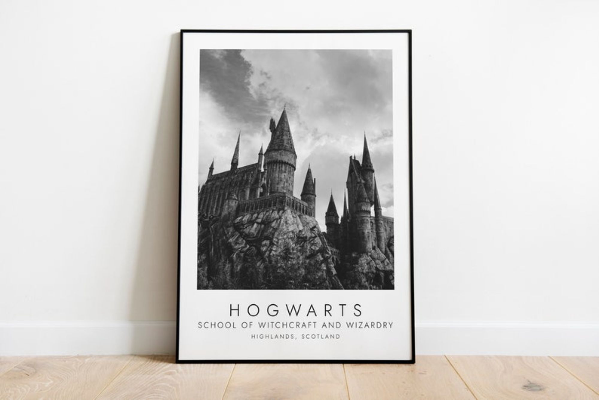 HOGWARTS Travel Poster Harry Potter Art Print for Film Lovers