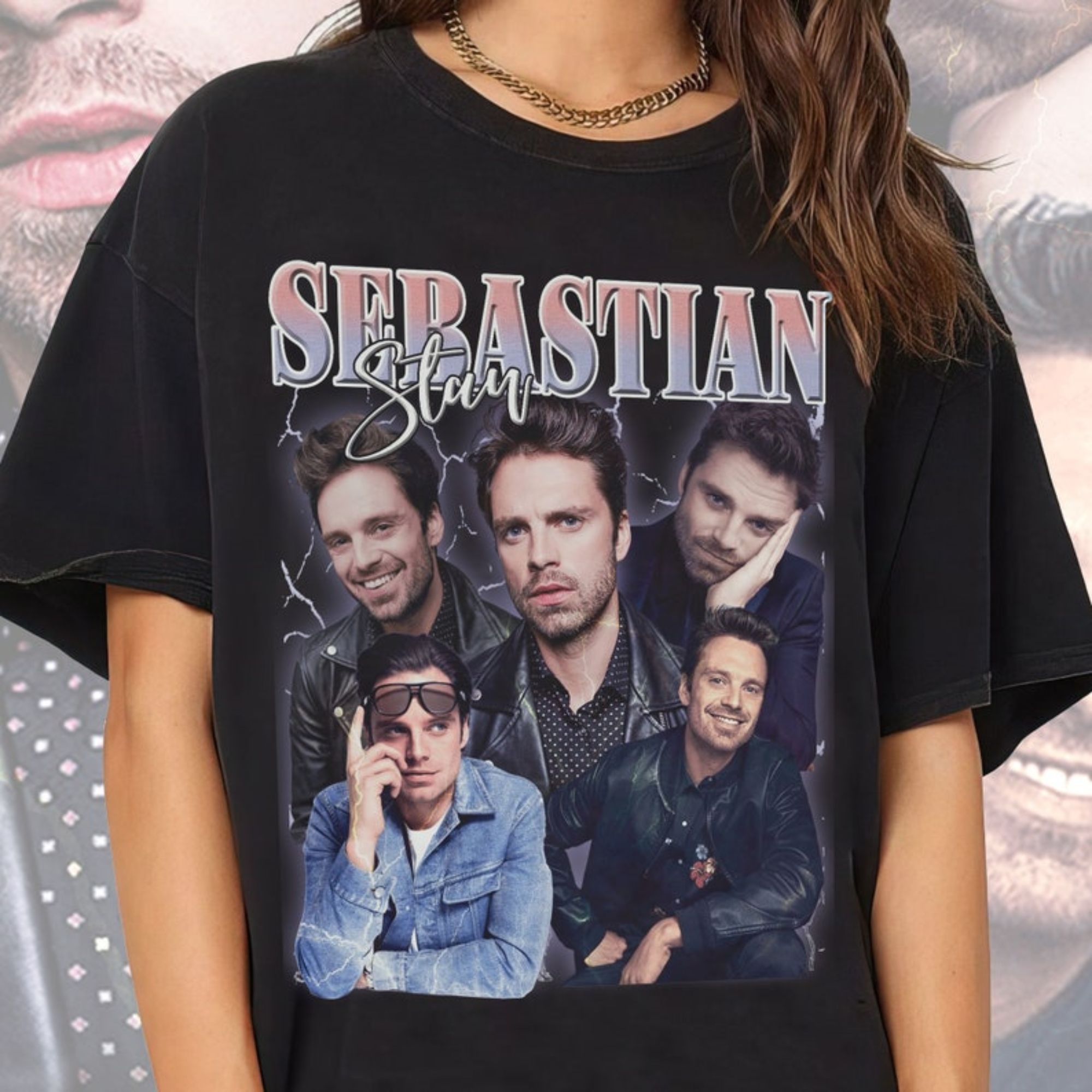 Sebastian Stan Shirt Sebastian Stan 90s style t-shirt Vintage Sebastian Stan Retro Shirt Captain America shirt, Sebastian Stan tshirt