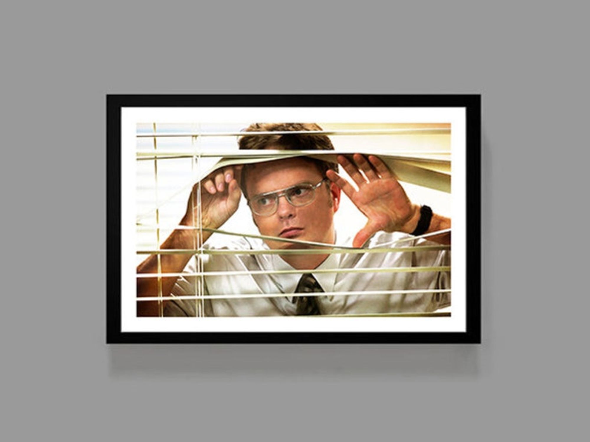 the office tv show poster dwight schrute print digital oil painting comedy  classic sitcom funny series