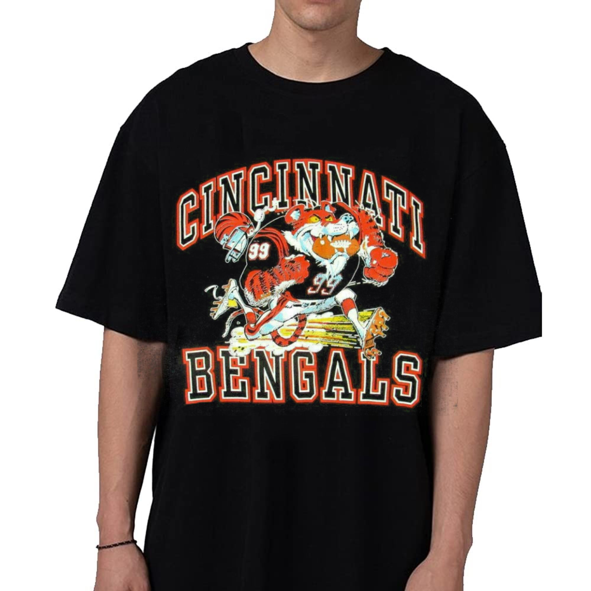 Cincinnati Bengals Football Team Nfl Super Bowl T Shirt Vintage Men Gift Tee  New