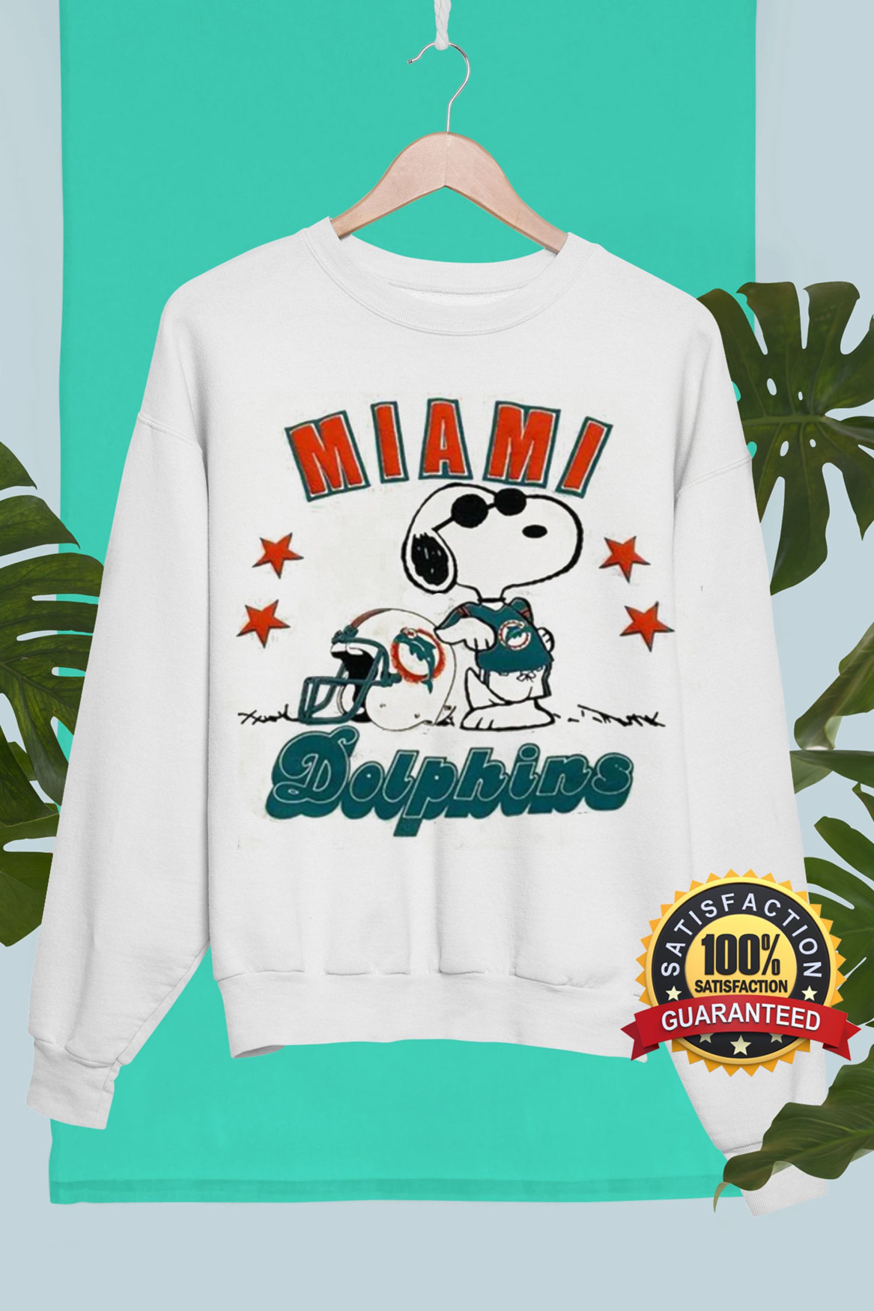 Vintage NFL Peanuts Snoopy Miami Football Shirt, Dolphins American Shirt, Sport Shirt
