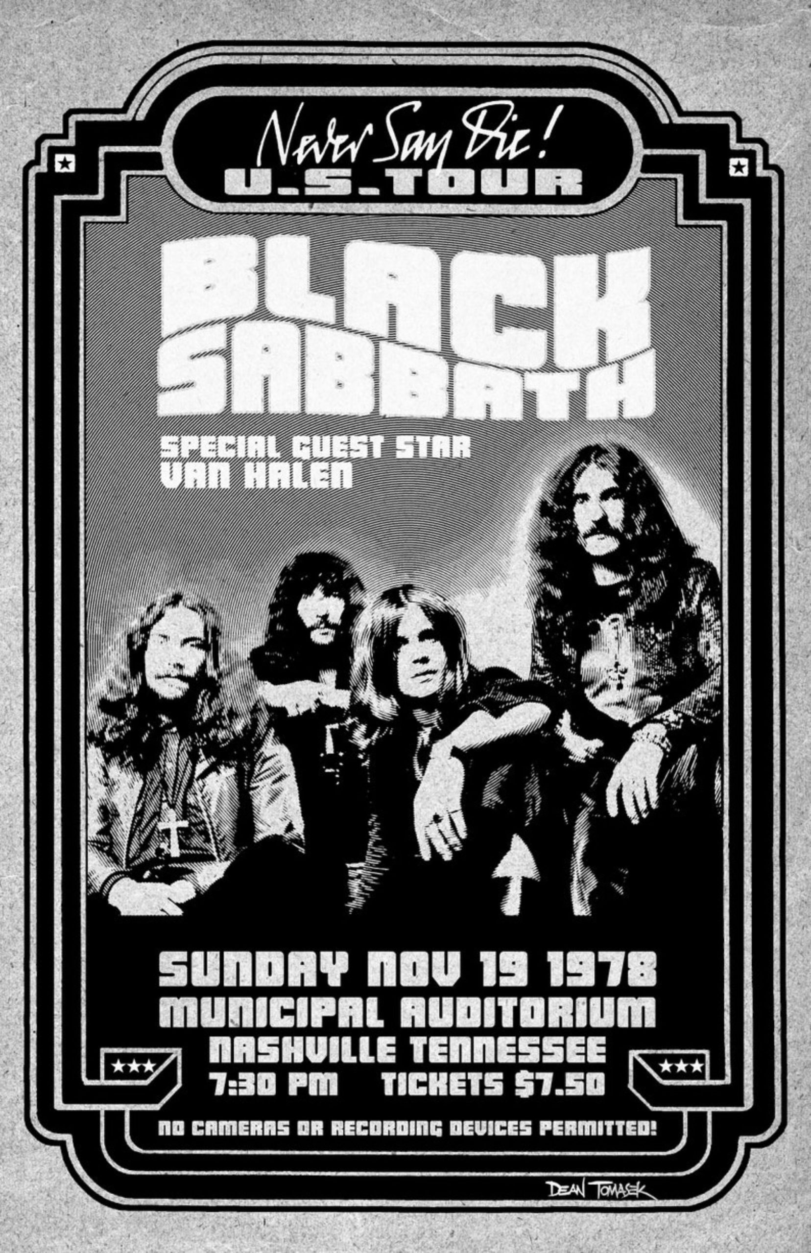 black sabbath tour 1978