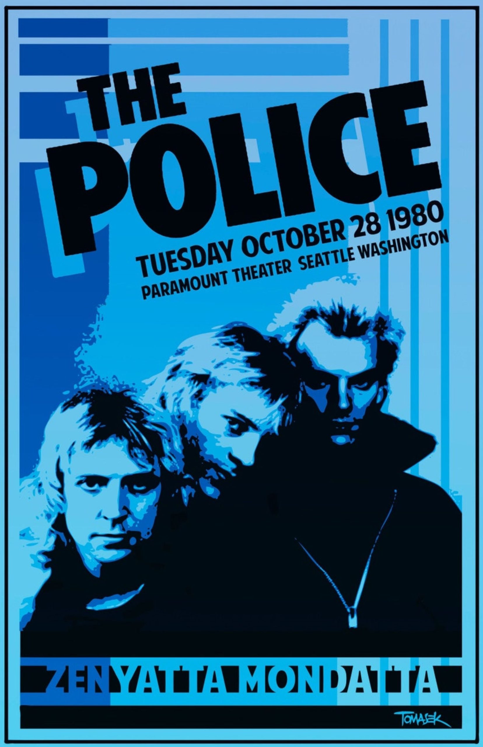 the police 1980 tour poster