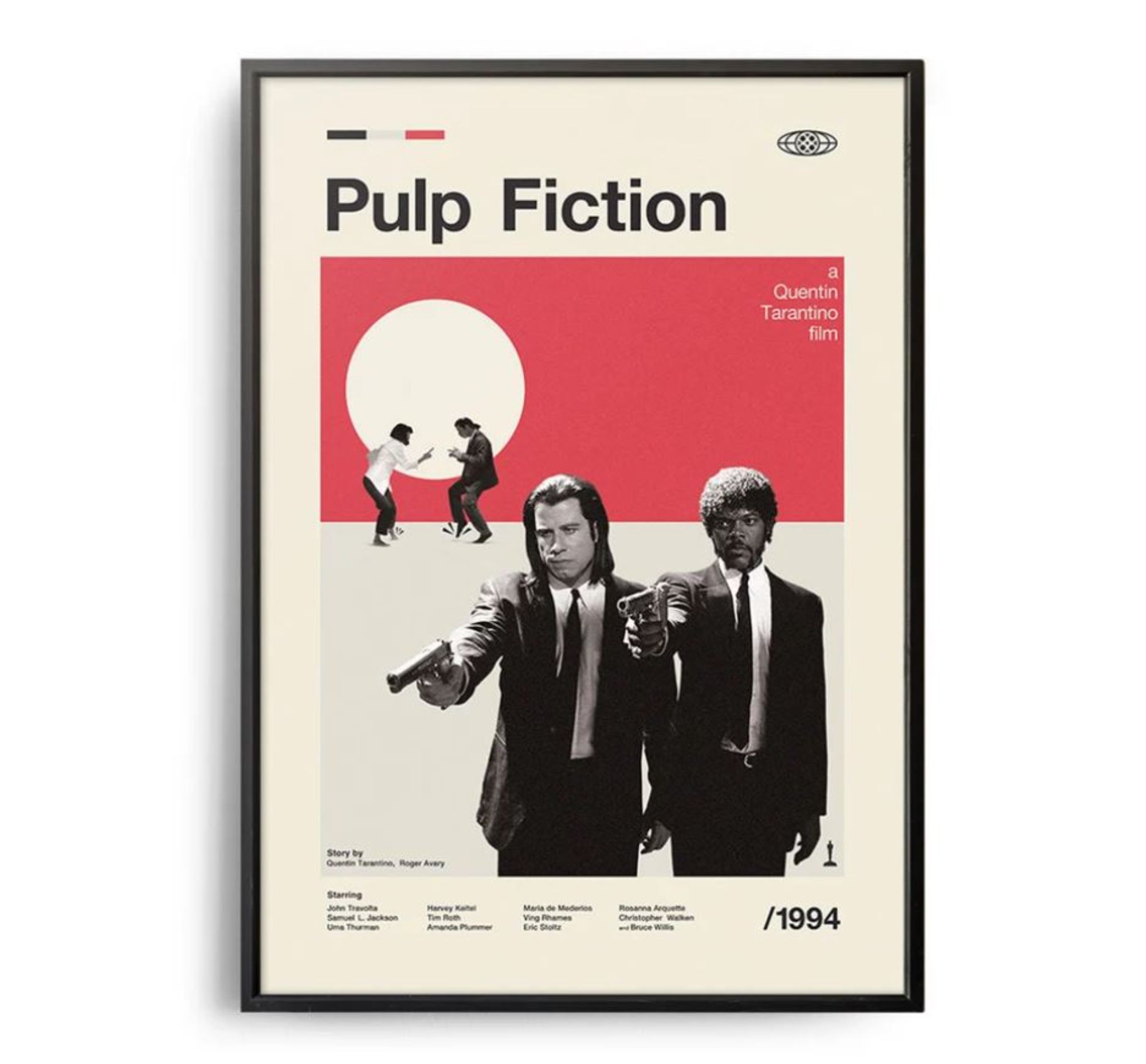 Pulp Fiction Movie Print, Retro Movie Poster, Midcentury Modern, Retro TV  Show Poster, Minimal Movie Art, Best Movies of All Time
