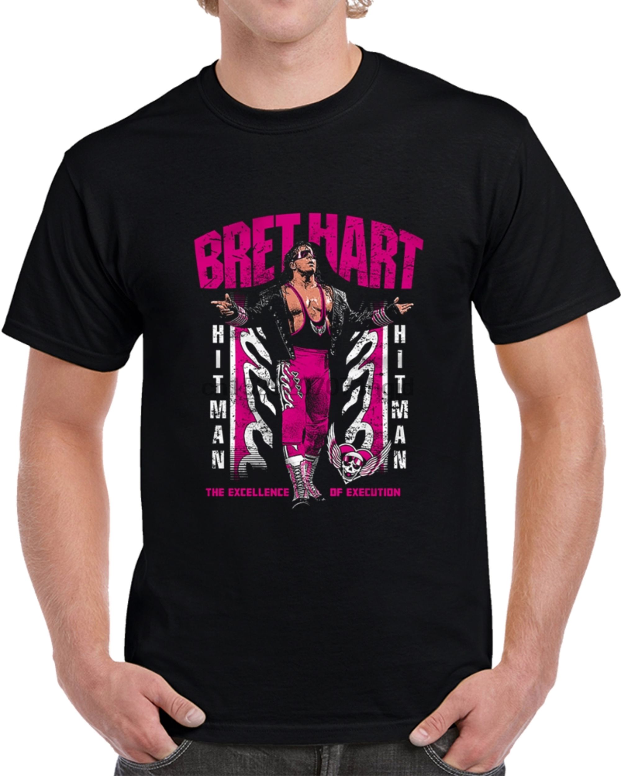 Voorzien Referendum ik lees een boek WWE Men's Bret Hart T-Shirt