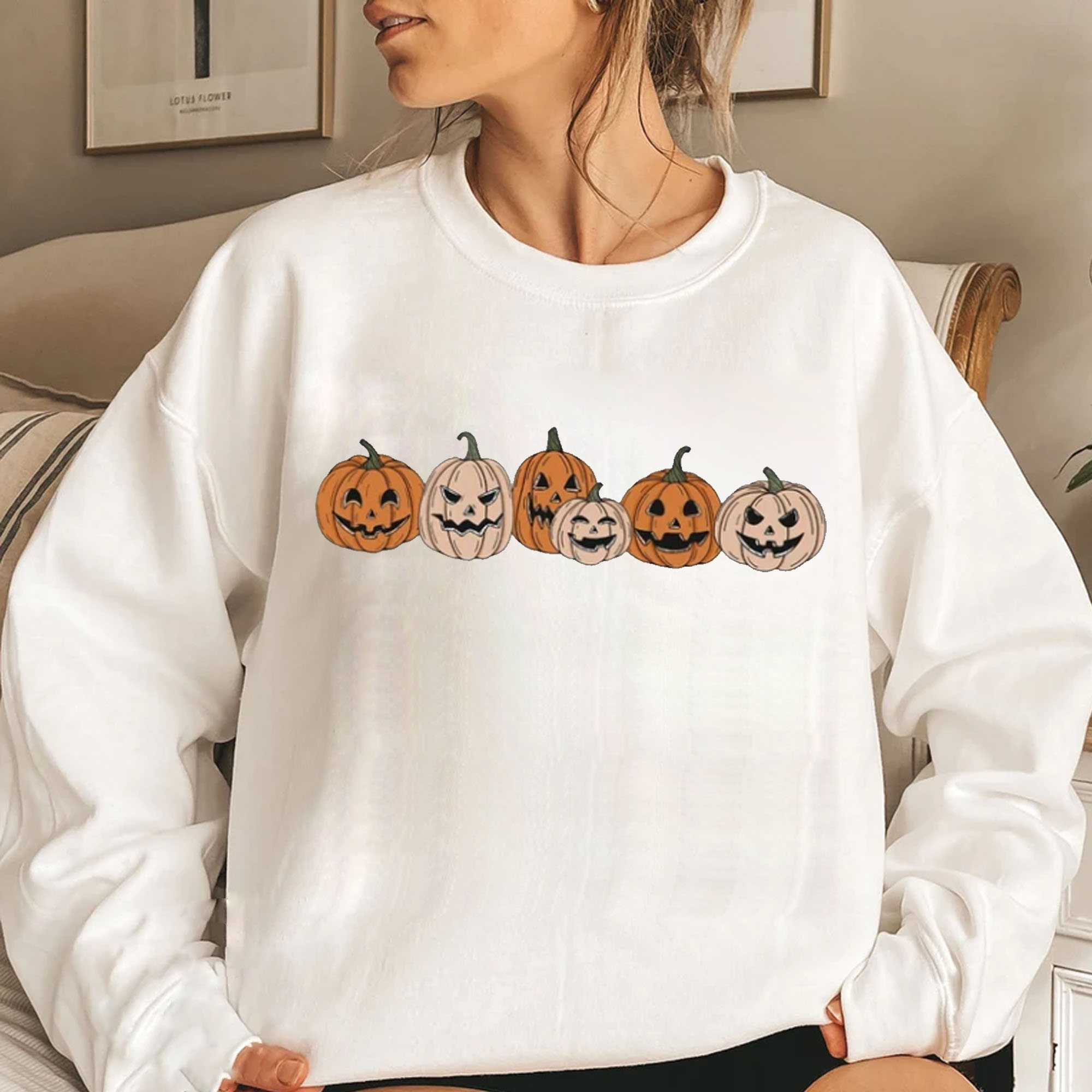 Pumpkin Sweatshirt, Pumpkin Sweater, Halloween Hoodie, JackoLantern