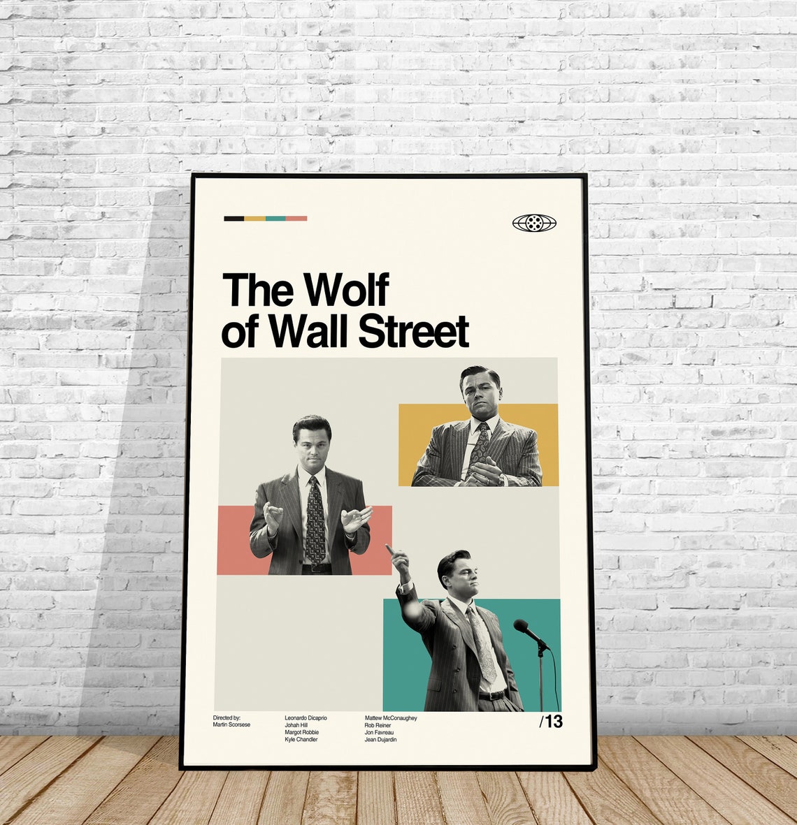 The Wolf of Wall Street Poster- Midcentury Modern Design - – Sandgrain  Studio