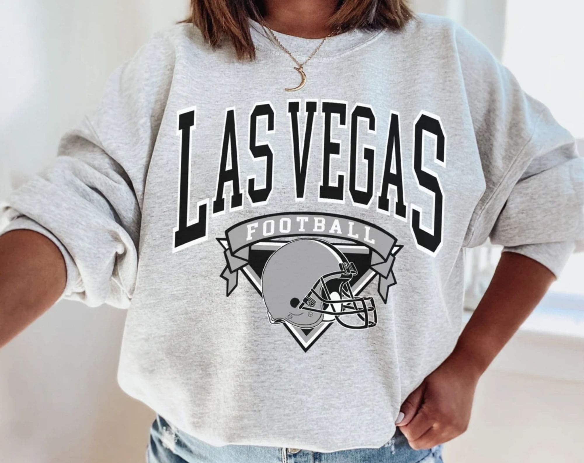 Las Vegas Football Sweatshirt Vintage Style Las Vegas Football